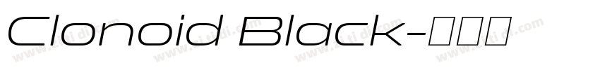 Clonoid Black字体转换